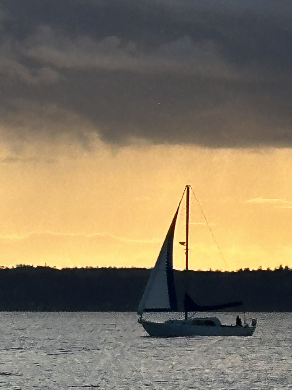 Sailboat at sunset